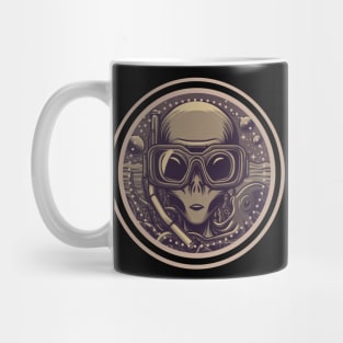 alien octopus. Retro. Cool Mug